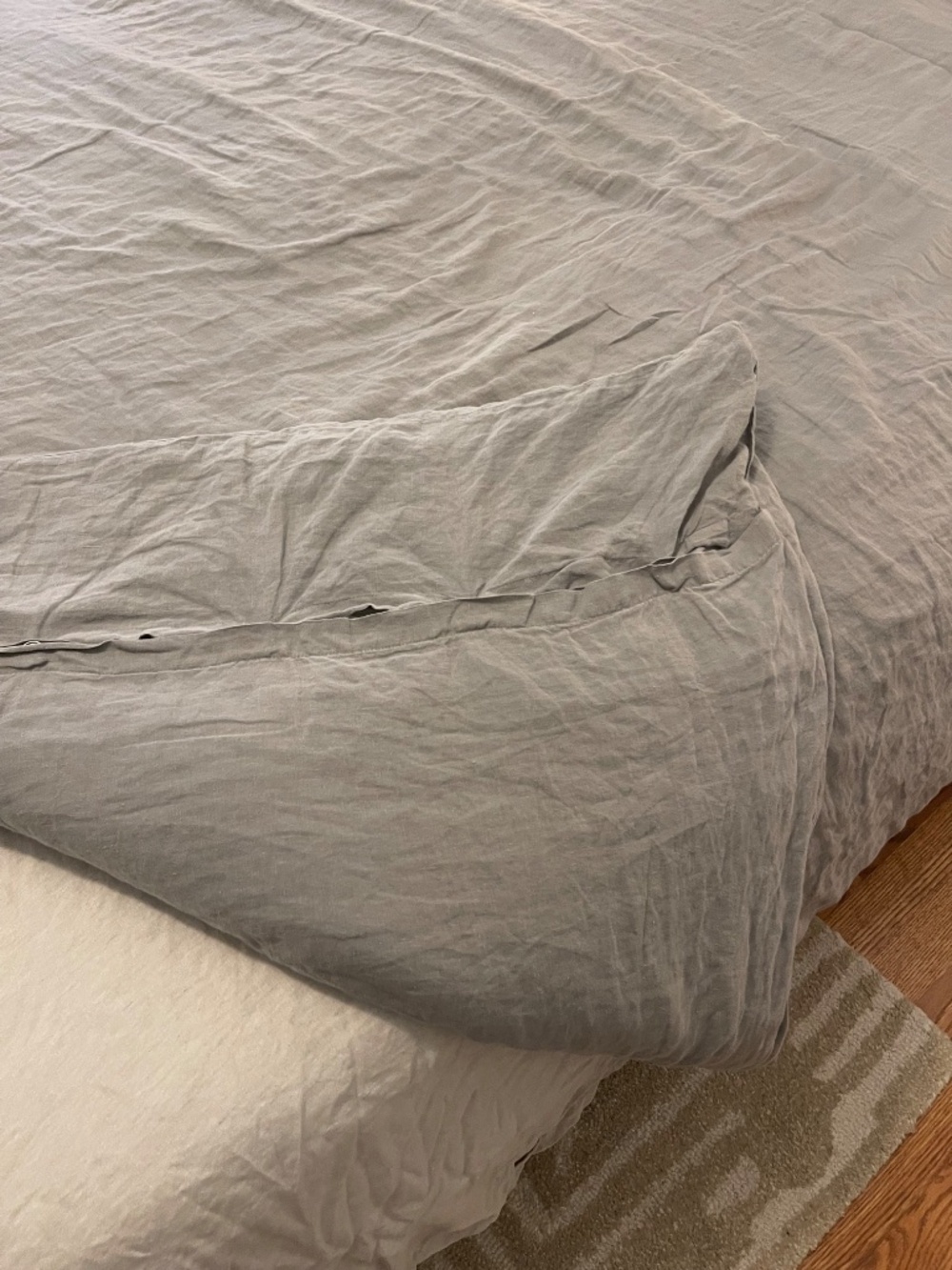 Pottery Barn Belgian Flax Linen Duvet Cover King/Cal. King - Picture 2 of 9